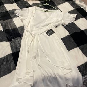 White Wrap Dress